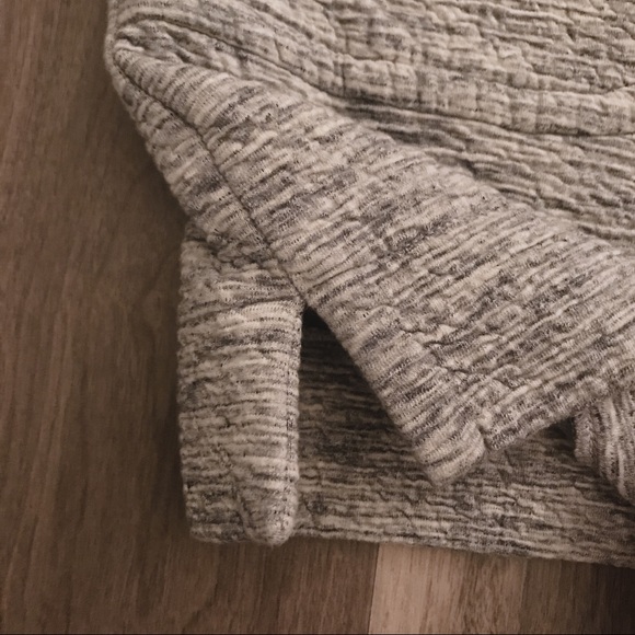 White & Warren long-sleeve heathered gray dress - Picture 9 of 15